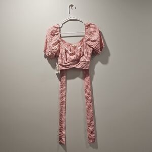 Puff Sleeve Crop Top